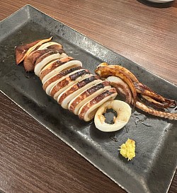 スルメイカ鉄板焼き